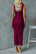 Rebadress Sleeveless Twist Front Cut Out Ruched Bodycon Maxi Dress