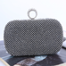 Rebadress Sparkly Rhinestones Ring Clasp Evening Handbag