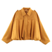 Rebadress Lapel Zip Up Trendy Bomber Jacket