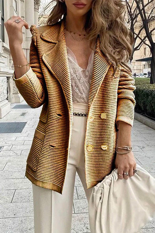 Rebadress Fashion Lapel Buttons Cardigans with Pockets