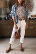 Rebadress Strapless Faux Feather Crop Top