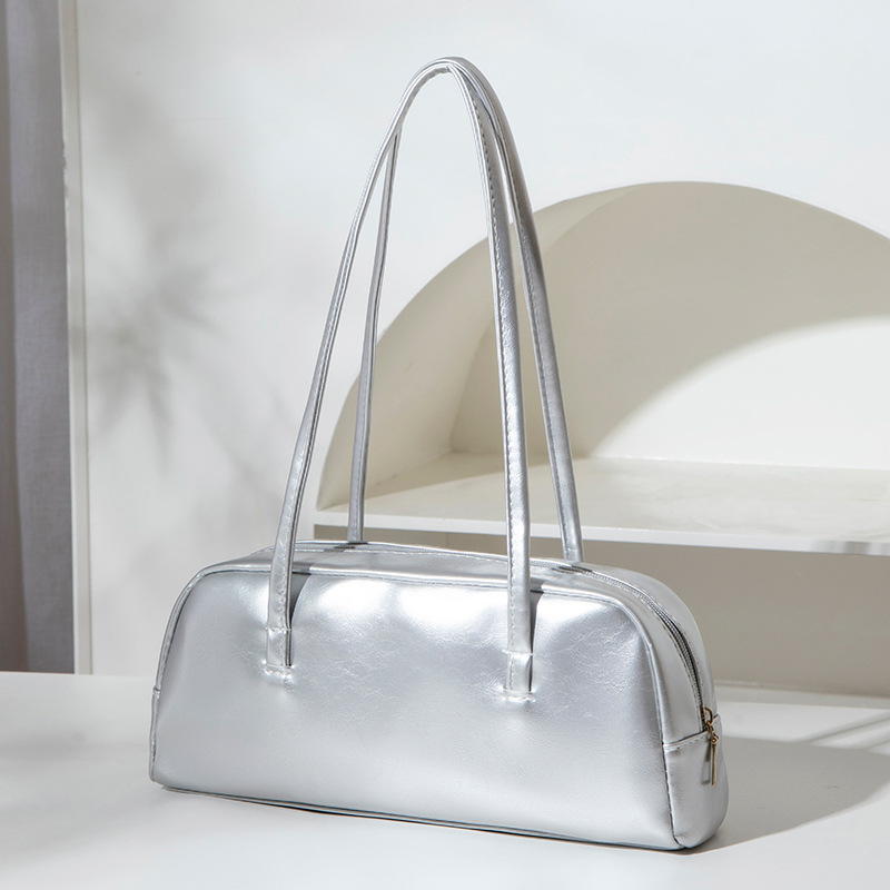 Rebadress Top Handle Faux Leather Shoulder Bag