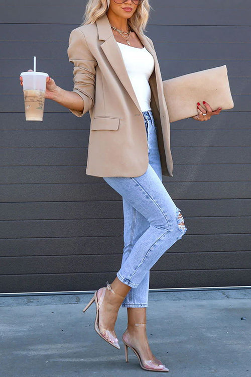 Rebadress High Rise Distressed Ripped Skinny Jeans