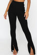Rebadress High Rise Slit Bell Bottoms Skinny Pants