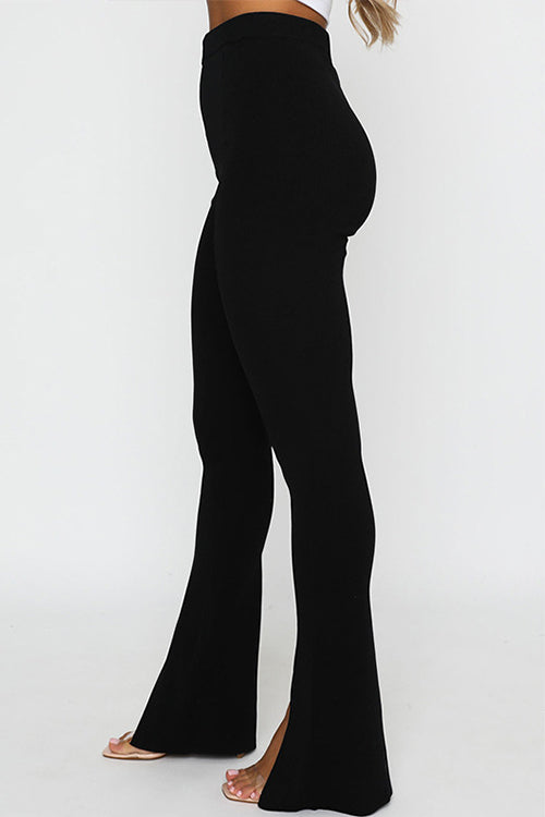 Rebadress High Rise Slit Bell Bottoms Skinny Pants