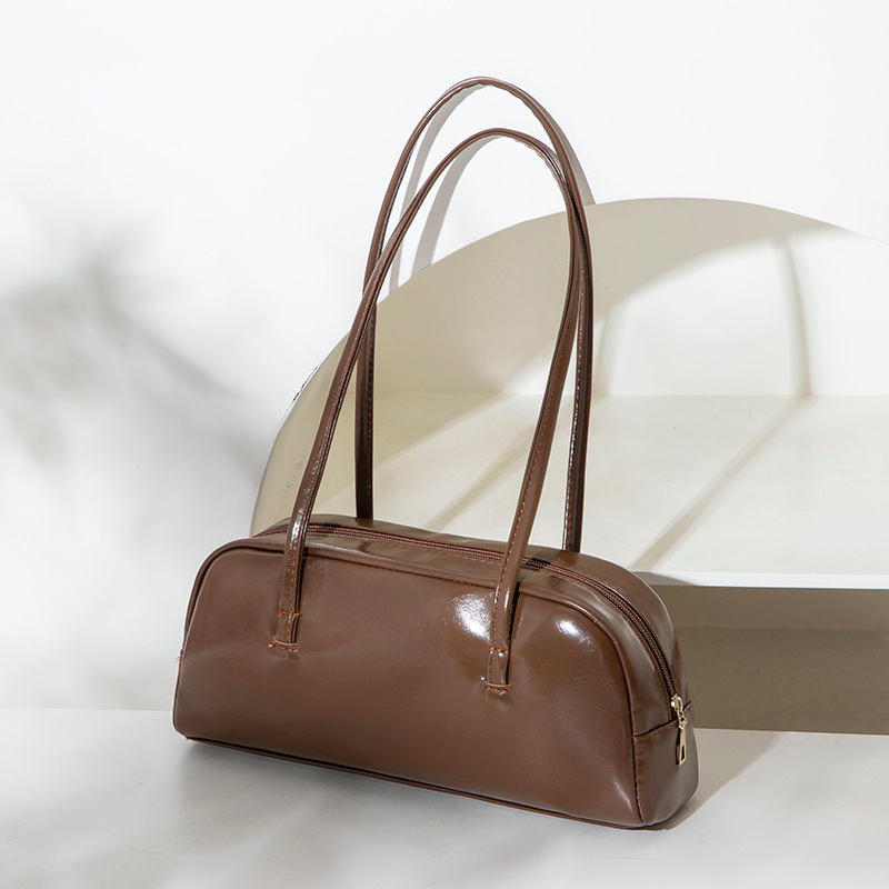 Rebadress Top Handle Faux Leather Shoulder Bag