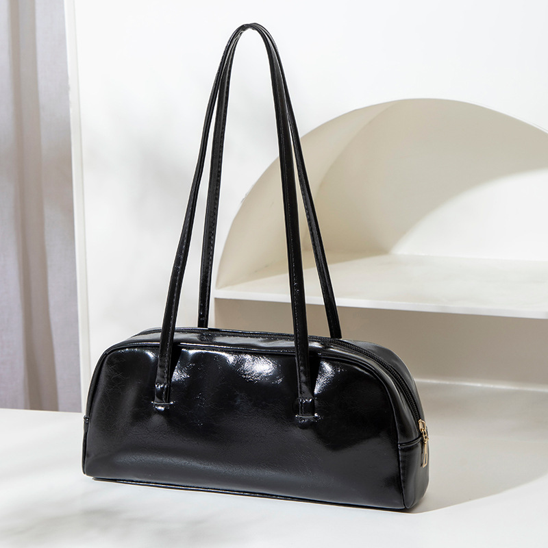 Rebadress Top Handle Faux Leather Shoulder Bag