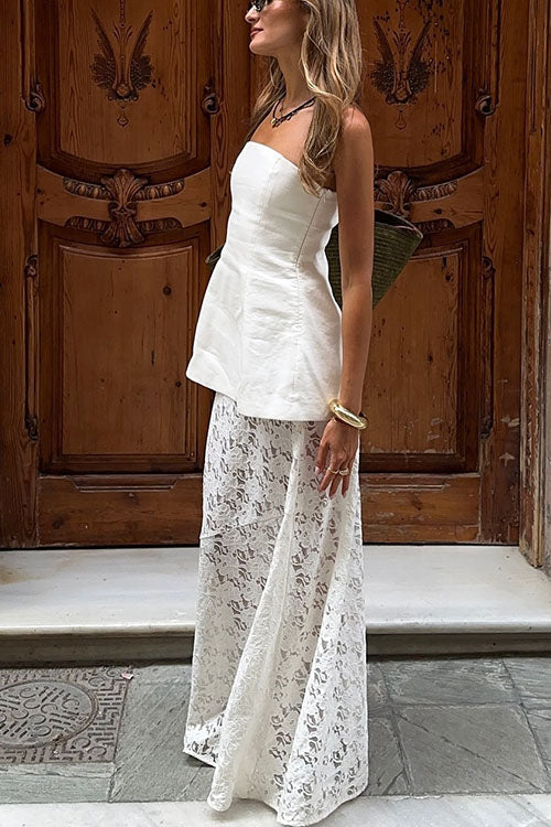 Rebadress Chicest Strapless Tube Solid Top