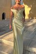 Rebadress Off Shoulder Backless Cut Out Satin Maxi Dress