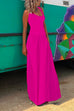 Rebadress Solid Criss Cross Backless Maxi Cami Dress(4 Solid Colors Available)