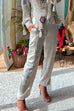 Rebadress Solid Satin Cargo Pants with Pockets