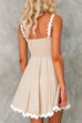Rebadress Waisted Ric Rac Color Block Cami Sundress