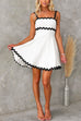 Rebadress Waisted Ric Rac Color Block Cami Sundress