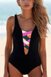 Rebadress Color Ropes Cut Out One-piece Swimsuit