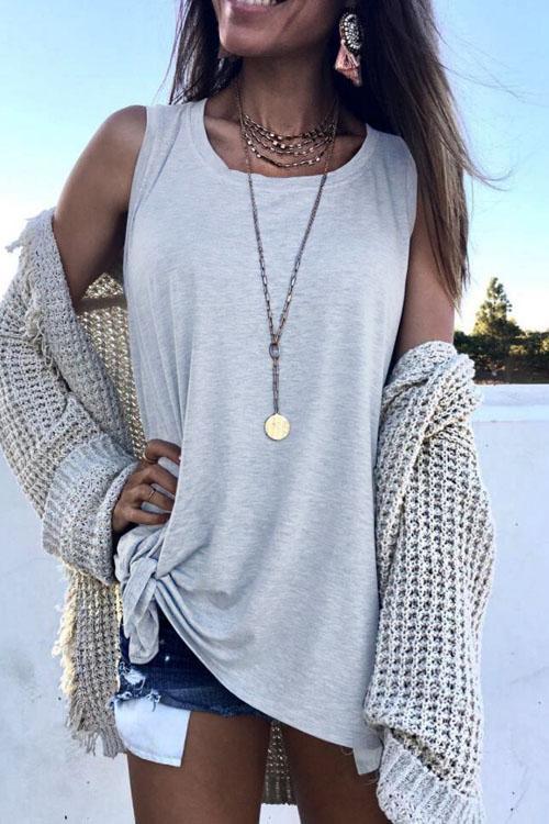 Rebadress Gloomy Casual Waistcoat T-shirt