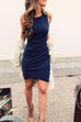 Rebadress Ruched Sheath T-shirt Dress