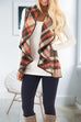 Rebadress Lush Sleeveless Plaid Jacket Vest with Pockets
