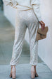 Rebadress Tie Waist Sequin Joggers Pants with Pockets