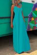 Rebadress Solid Criss Cross Backless Maxi Cami Dress(4 Solid Colors Available)
