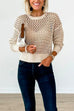 Rebadress Crewneck Hollow Out Knitting Top