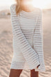 Rebadress Backless Hollow Out Knitting Cover Up Dress