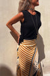 Rebadress Solid Sleeveless Tassel Tank Top