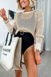 Rebadress Crewneck Hollow Out Knitting Top