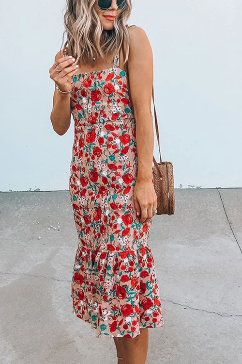 Rebadress Miss Floral Midi Dress