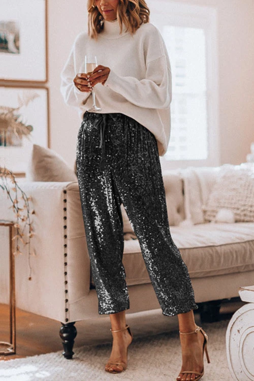 Rebadress Stylish Festive Party Sequin Pants