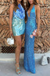 Rebadress Halter Sleeveless Cut Out Sequin Mini Party Dress