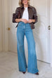 Rebadress Lapel Zip Up Faux Leather Bomber Jacket