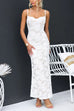 Rebadress Floral Lace Bodycon Maxi Cami Dress