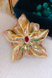 Rebadress Blooming luxury Inspiring Elegance Flower Crystal Brooch