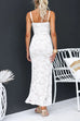 Rebadress Floral Lace Bodycon Maxi Cami Dress