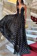 Rebadress Cut Out Polka Dot Tiered Swing Maxi Cami Dress