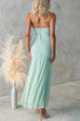 Rebadress One Shoulder Slit Ruffle Mesh Maxi Dress