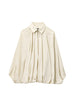 Rebadress Lapel Batwing Sleeves Zip Up Bomber Jacket