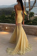 Rebadress Strapless Tube Flare Mesh Maxi Party Dress