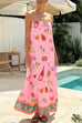 Rebadress Strapless Tube Dolce Vita Holiday Print Maxi Dress
