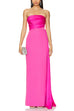 Elegant Strapless Tube Patchwork Maxi Party Dress