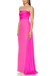 Elegant Strapless Tube Patchwork Maxi Party Dress