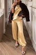Rebadress Casual High Rise Satin Balloon Pants