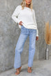 Rebadress Crewneck Drop Shoulder Solid Pullover Sweater