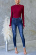 Rebadress Long Sleeves Slim Fit Basic Ribbed Knit Top
