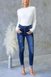 Rebadress Long Sleeves Slim Fit Basic Ribbed Knit Top