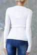 Rebadress Long Sleeves Slim Fit Basic Ribbed Knit Top
