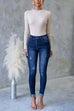 Rebadress Long Sleeves Slim Fit Basic Ribbed Knit Top