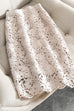 Rebadress High Rise Lace Hollow Out Midi Skirt