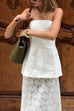 Rebadress Chicest Strapless Tube Solid Top