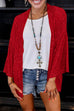 Rebadress Open Front Kimono Sequin Cardigan